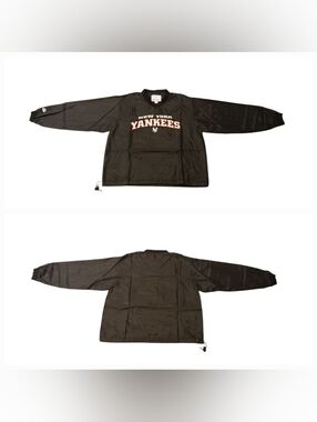 Vintage NY Yankees V-Neck Pullover Windbreaker Jacket